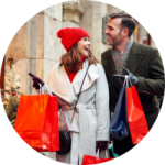 Couple eager to take advantage of holiday promotions